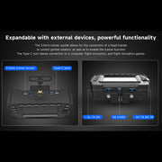 h17 helicopter flight simulator controller, 17ch edgetx transmitter with cnc metal frame, collective pitch lever, cyclic stick & foot pedals