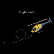 a60 bell206 90-class 2.4g 4ch single rotor flybarless mini rc helicopter model with optical flow altitude hold 1/42 scale