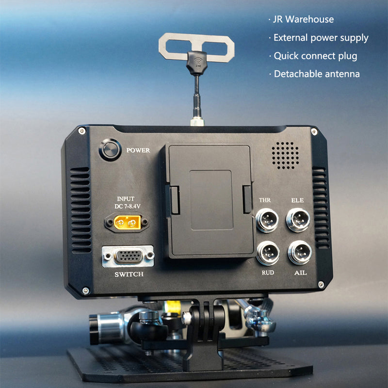 wolfbush ff10 2.4ghz 10-channel elrs flight simulator controller for fixed wing, helicopter & multirotor