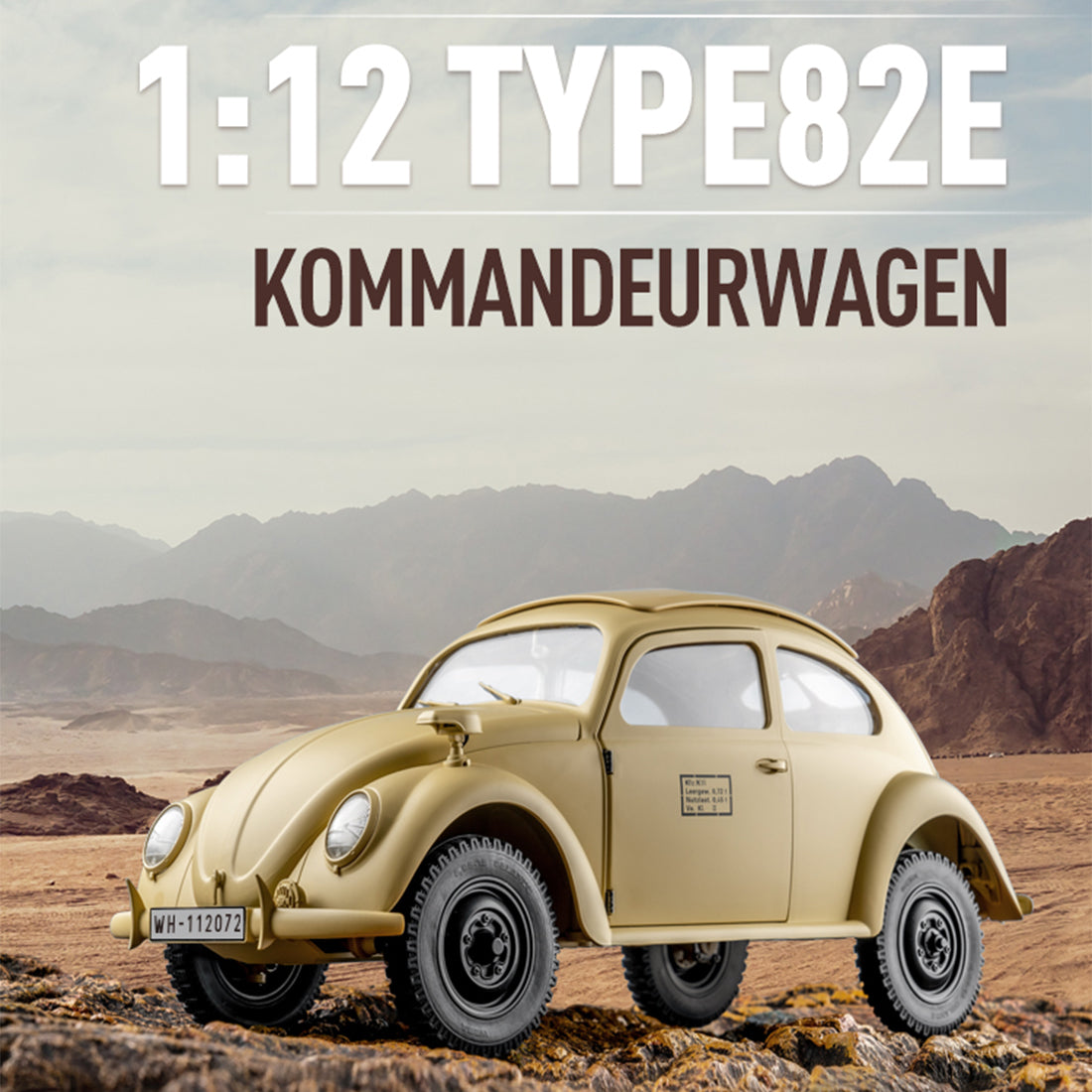 1/12 scale 2.4g 4ch rc military vehicle model with switchable 2wd/4wd, led light effects