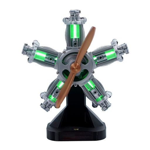 enjomor 3d printed radial 5-cylinder engine model kit that works
