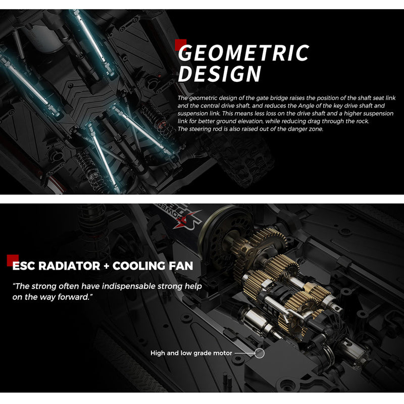 1/10 scale 2.4g 4wd rc off-road car rtr version