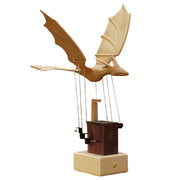 handcrafted wooden western fire dragon dynamic model - desktop stress relief display (non-music box)