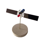 solar powered metal wire satellite diy electronic sculpture kit--enginediy