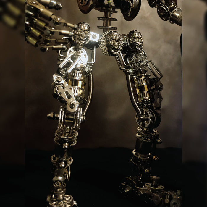 3D DIY Metal Futuristic Mech Skeleton Model Kit, Creative Trendy Display-1250PCS