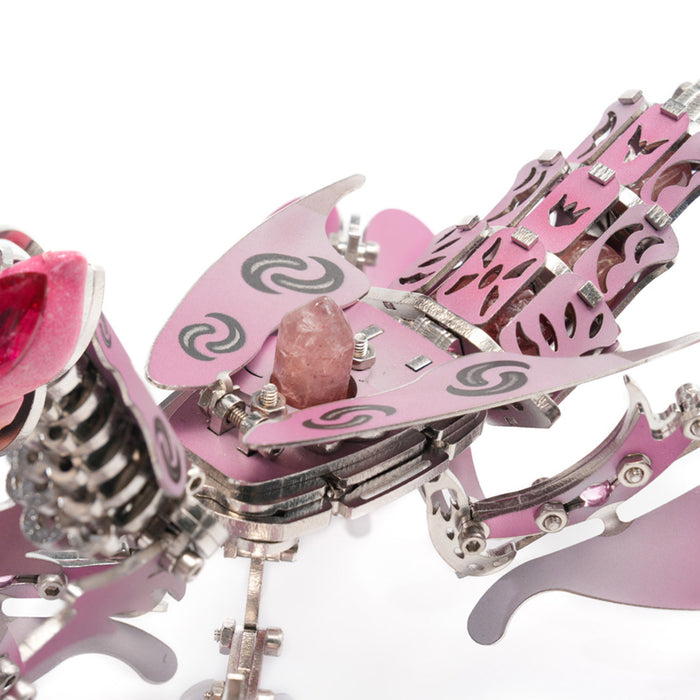 3d diy mechanical orchid mantis metal insect model kit - 100+pcs