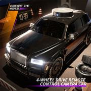 1/20 scale fpv rc car with screen controller, 720p hd camera, 270° rotating camera, one-key drift-rtr version