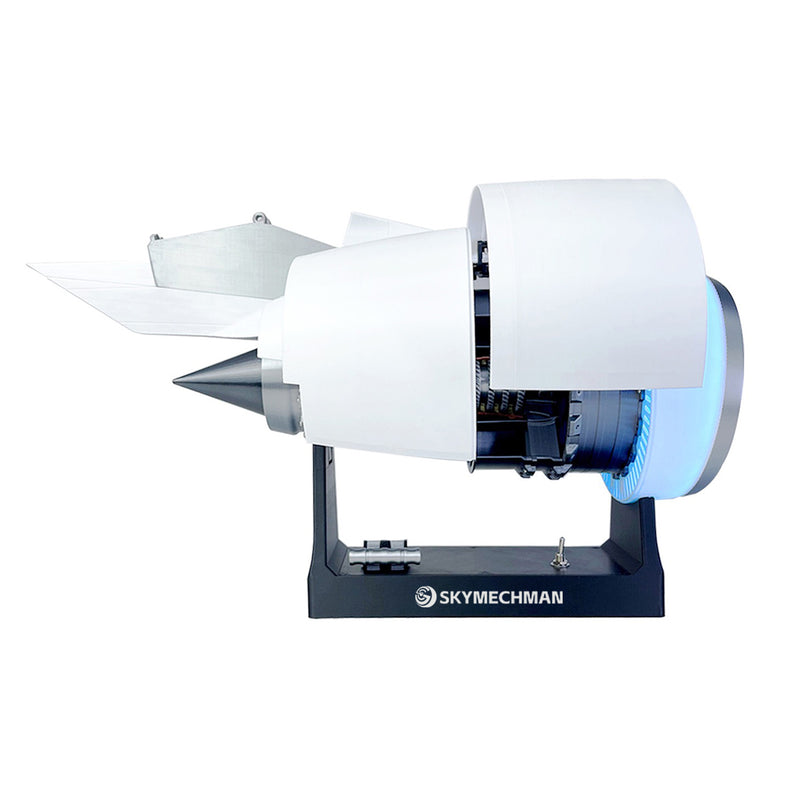skymechman 1/24 scale aero engineering jet aircraft engines a38x turbofan engine model kit - 3d printed resin simulation engine with variable speed, diy assembly nacelle - desktop display for mechanical science