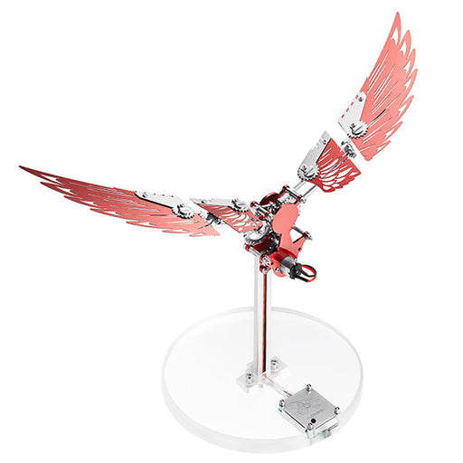 flaming shadow 3d metal mechanical ornithopter assembly model kit with mechanical transmission