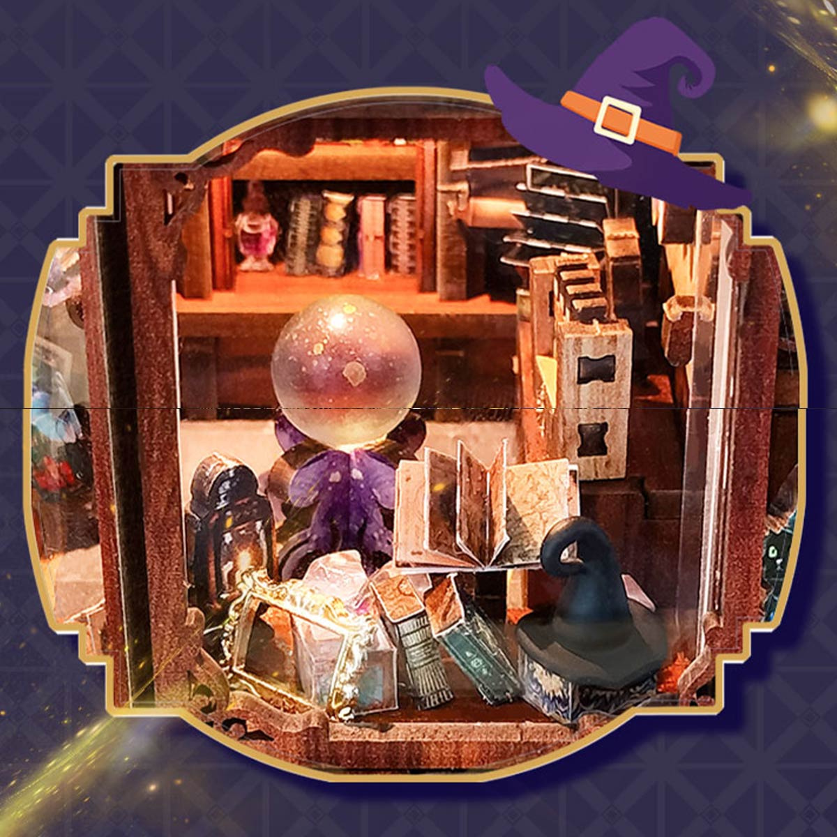 wooden time magic workshop diy miniature house 3d model kit