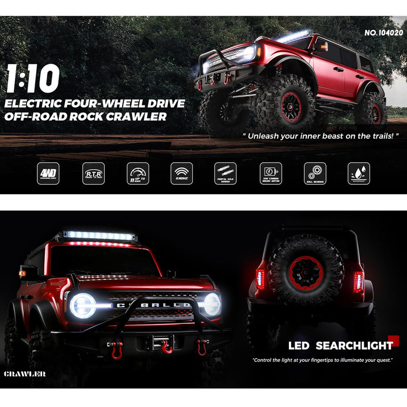 1/10 scale 2.4g 4wd rc off-road car rtr version