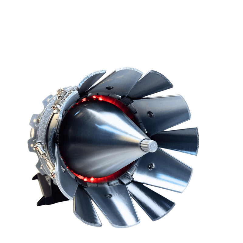 desktop turbofan engine model 1/10 scale functional aircraft engine replica