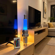 3d printed spark plug rgb led desk lamp – industrial table light for garage, gaming room & workshop