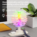 wireless fast charging spiral tree night light – creative desktop lamp, ambient bedroom decor