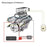 TOYAN & HOWIN V8 Engine FS-V800G 1/10 28cc Gasoline Engine with Distributor Starter Kit - Build Your Own V8 Engine