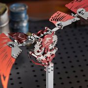 flaming shadow 3d metal mechanical ornithopter assembly model kit with mechanical transmission