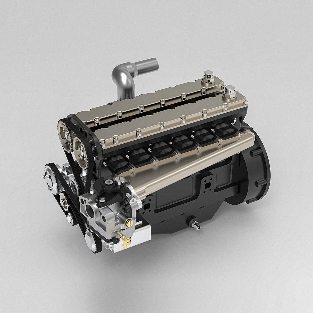 enjomor gs-L6 1/5 scale 28cc inline 6-cylinder dohc 4-stroke water-cooled gasoline ic engine model