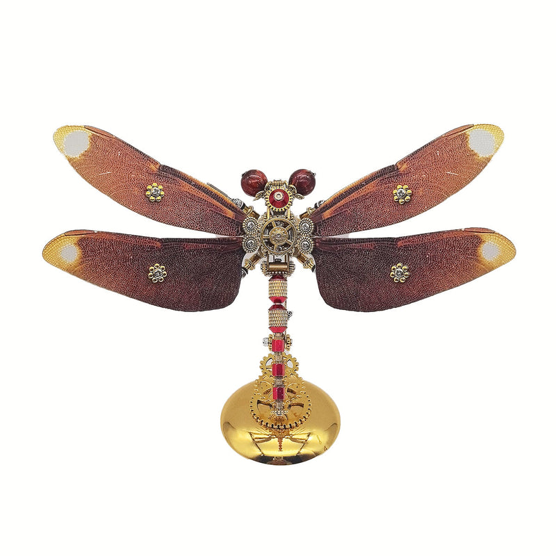 3D Metal Steampunk Insect Assembly Model Kit with Magnetic Display Base - EngineDIY