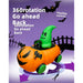 2.4G inflatable pumpkin rc car with one-key inflation &amp; deflation, dual-speed modes halloween gift