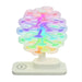 wireless fast charging spiral tree night light – creative desktop lamp, ambient bedroom decor