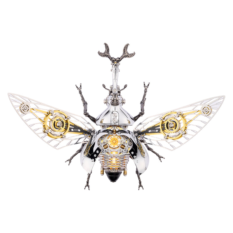mechanical beetle model kit, steampunk diy metal insect building set (317pcs)