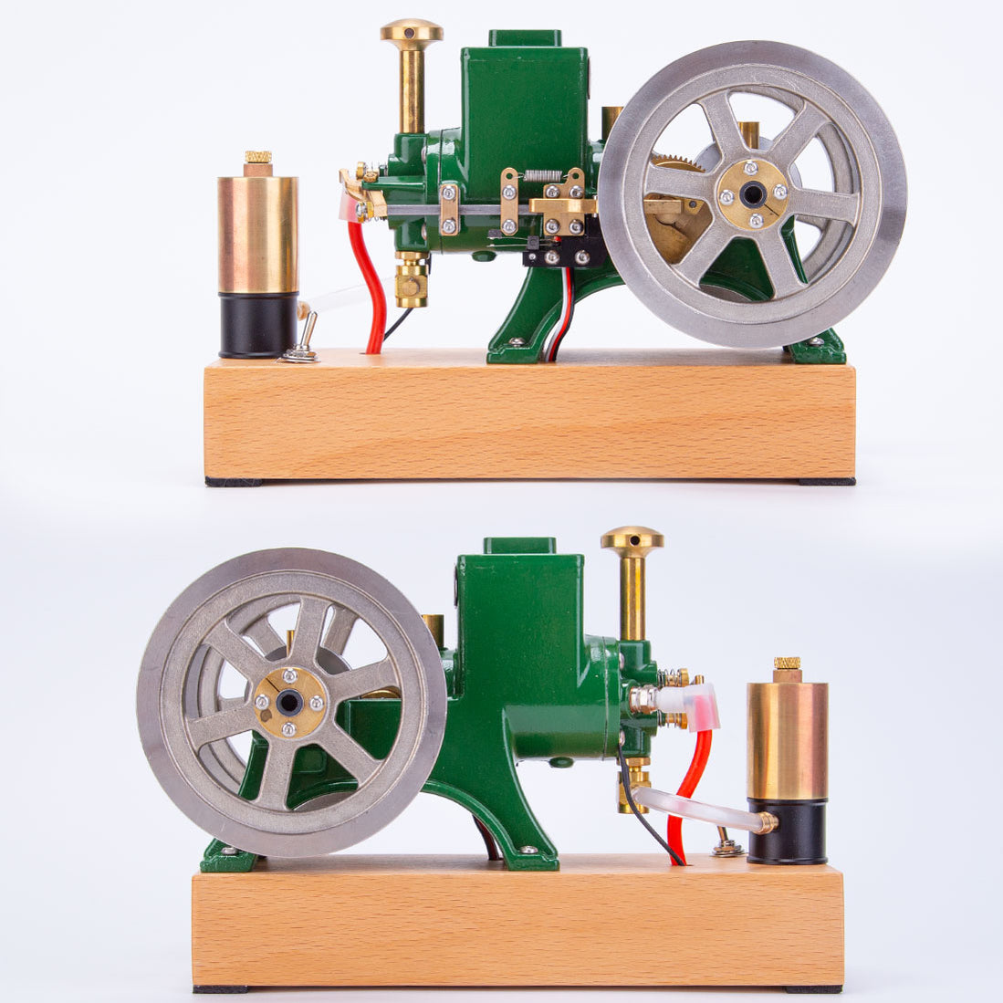 ENJOMOR Antique Green Hit and Miss Engine with Ignition Device, Stand ...