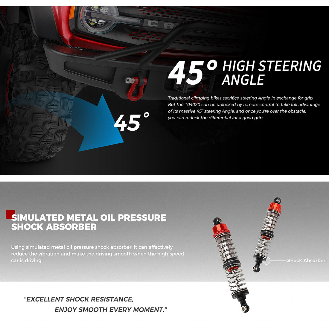 1/10 scale 2.4g 4wd rc off-road car rtr version