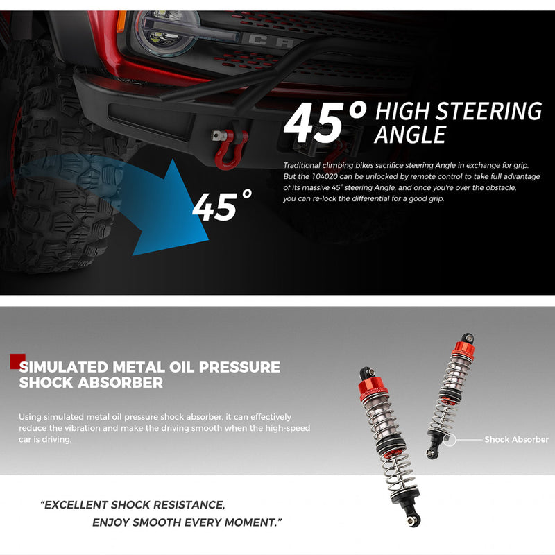 1/10 scale 2.4g 4wd rc off-road car rtr version