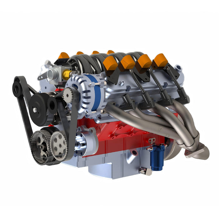 cison v8 Engine ls-52 small-block 52cc 1/5 water-cooled gasoline engine internal combustion v8 engine model kit that works