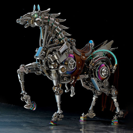 mechanical bionic horse 3d metal model kits diy 1500+pcs