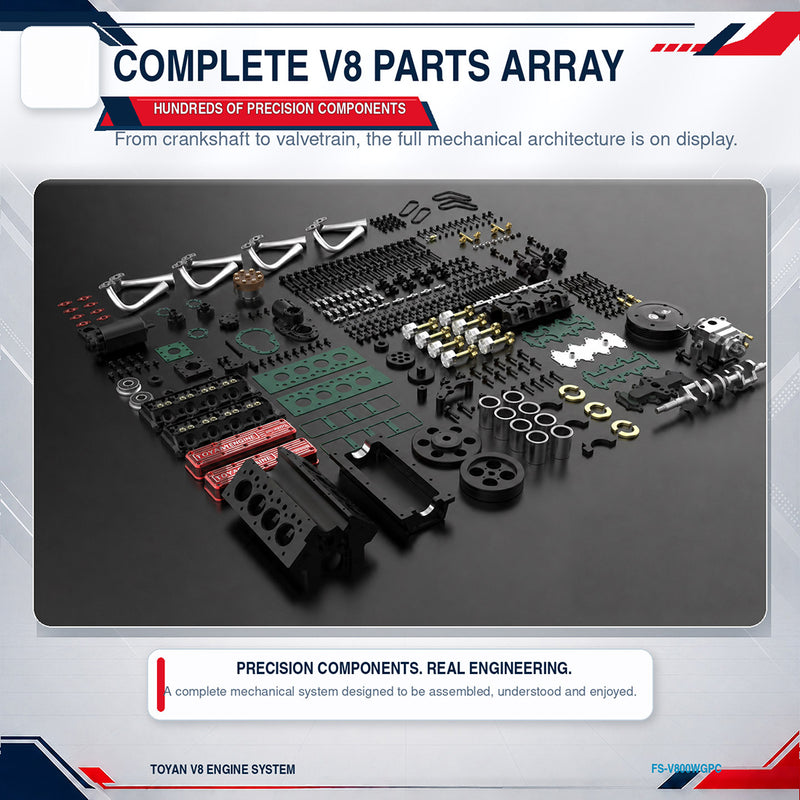toyan fs V800WGPC v8 engine model kit that works