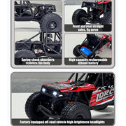 1/18 scale 2.4g 3ch 4wd tube chassis off-road rc car model with flip-up headlights