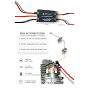 ephil xg-20cc-s glow plug two-stroke single cylinder gasoline engine model for fixed-wing aircraft models