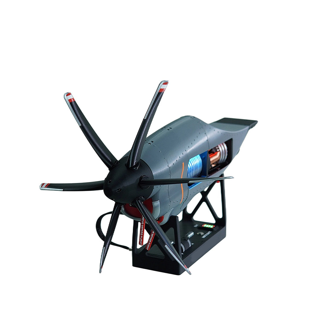 1/6 Scale C130 FMD 3D-Printed Variable-Pitch Turboprop Engine Model, STEM Educational Tool