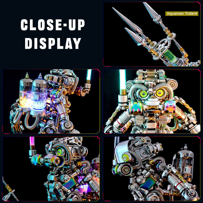 3D Mechanical Diver Ape DIY Metal Assembly Model Colorful Creative Ornament -700+PCS - EngineDIY