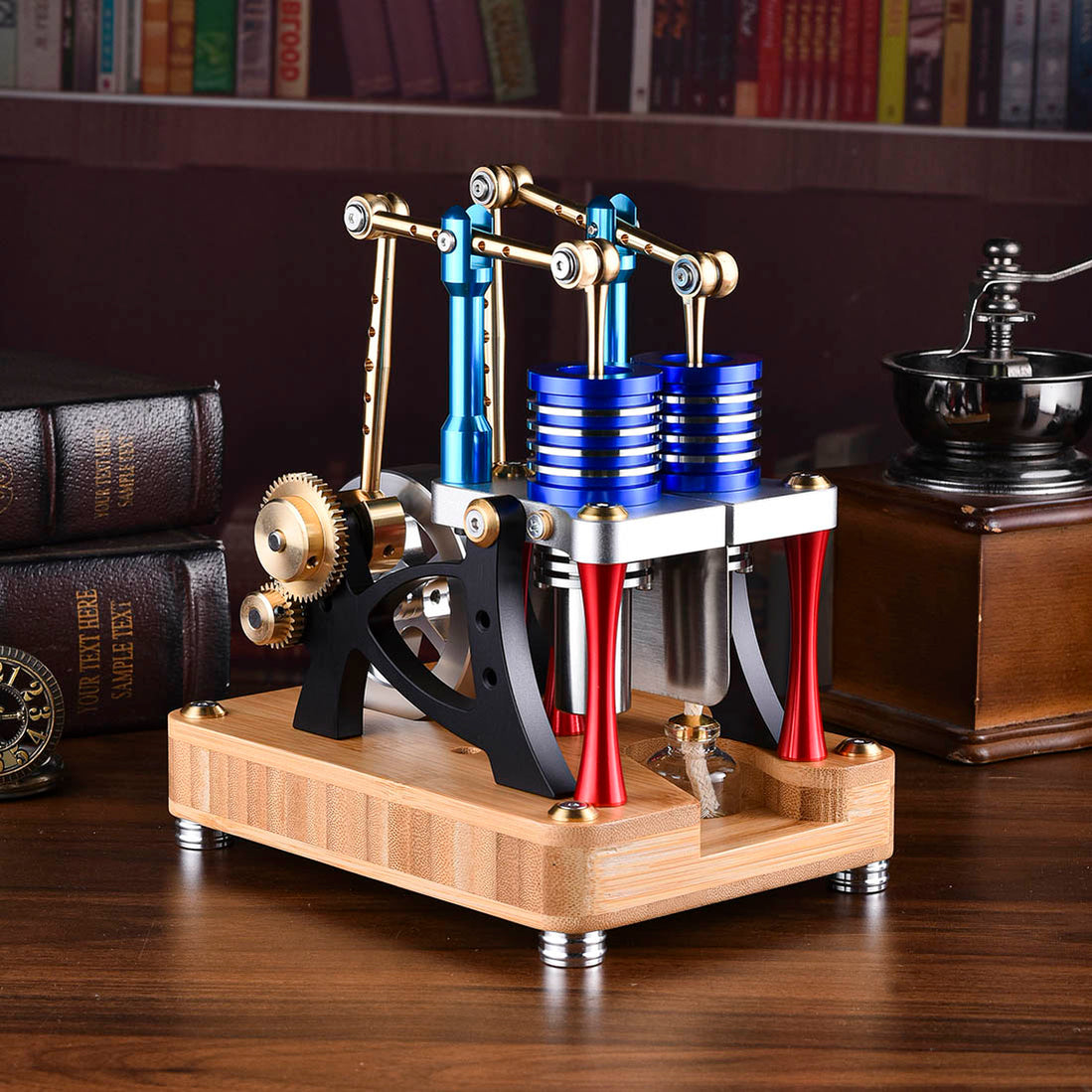 ENJOMOR Alpha Balance Beam Hot Air Stirling Engine Model | EngineDIY