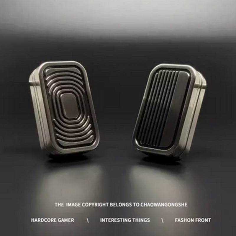 magnetic metal three-layer push cards trackless magnetic sliders stress relief toys for edc toy lovers