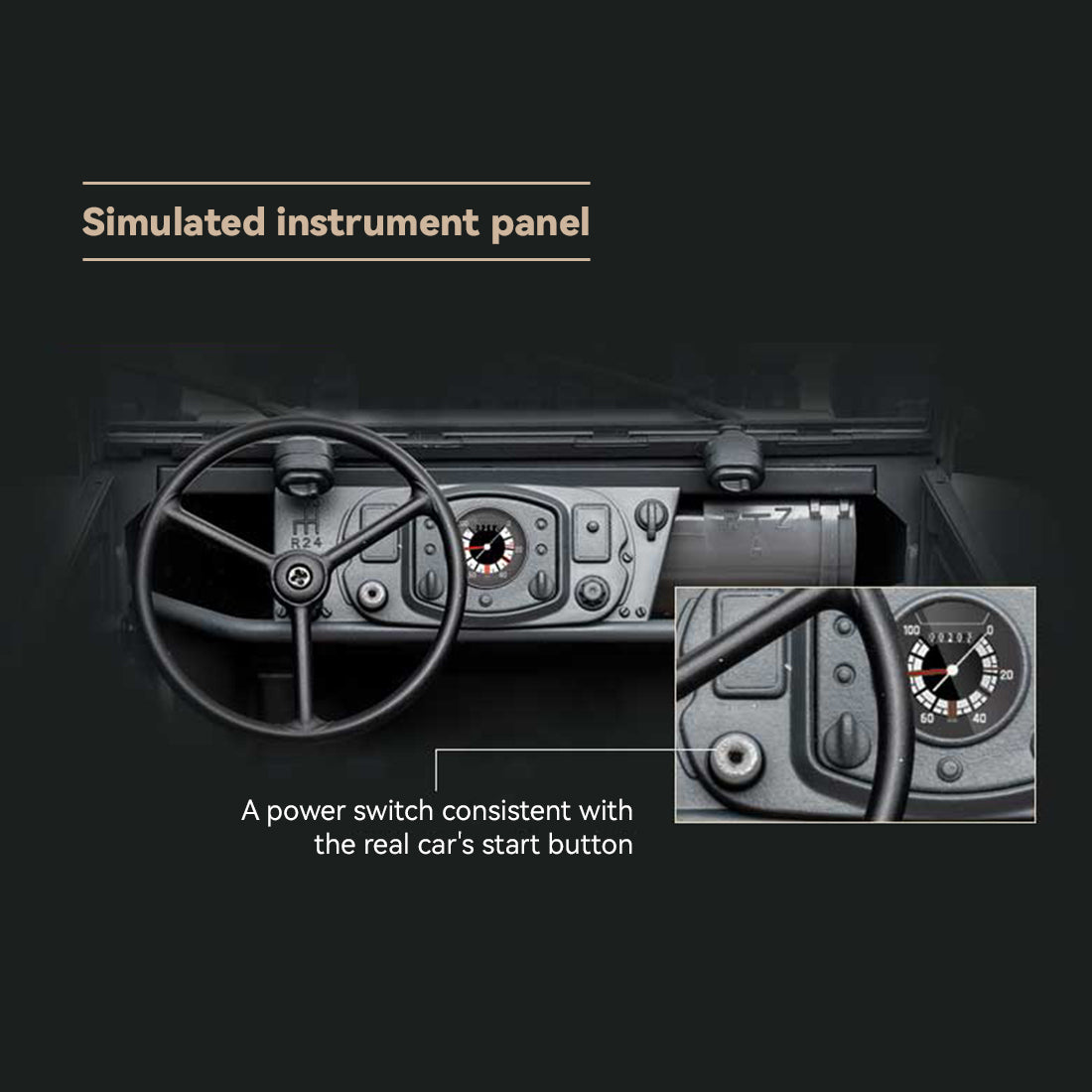 1/12 scale 2.4g type 82 rc barrel vehicle model with 4-wheel independent suspension