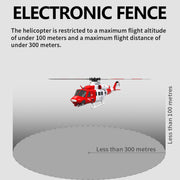 goosky e2 uh-1y 2.4g 6ch dual brushless direct drive rc rescue simulation helicopter model with lidar positioning