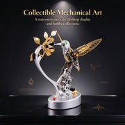 teching mechanical hummingbird model steampunk diy metal assembly kit