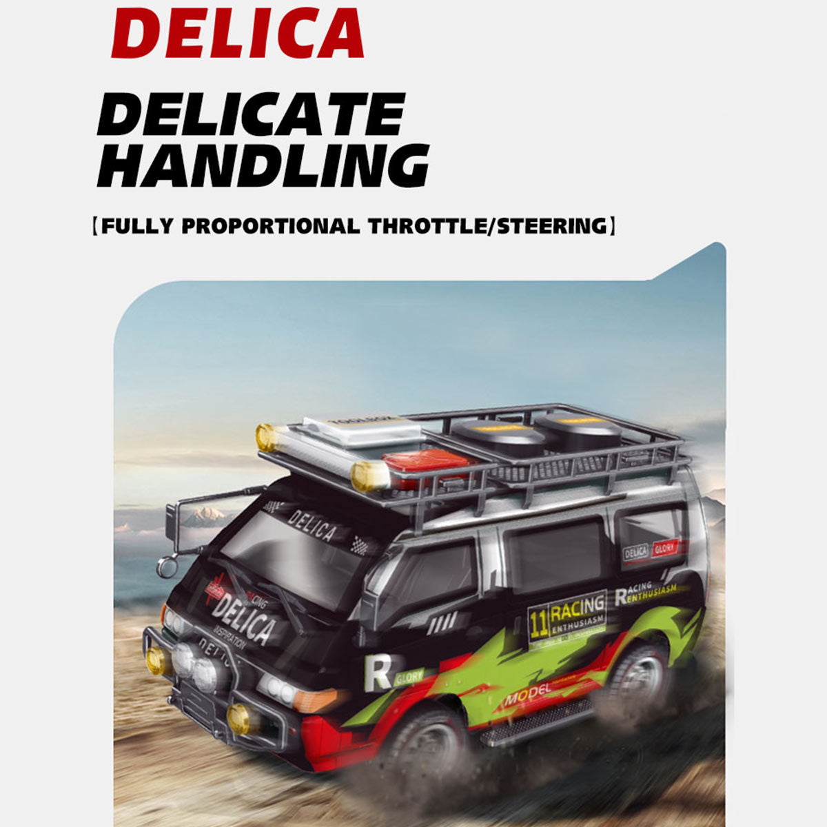 JXC5813B 1/24 Scale 2.4G 4WD Full-Proportional Synchronous RC Car Model