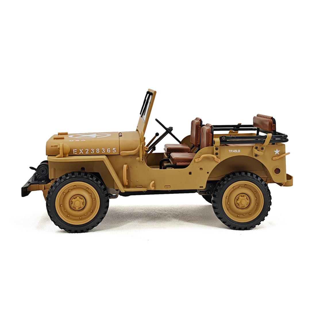 1/14 scale 2.4g u.s. willys rc simulation off-road car model with dual-speed switching