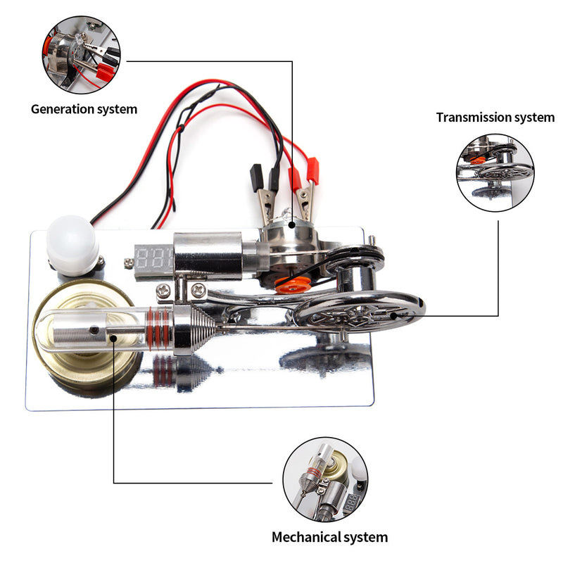 ENJOMOR γ-Type Hot Air Stirling Engine Model Kit