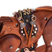 Miniature Saddle for Wooden Mechanical Horse Model - EngineDIY