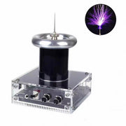 glow coil high voltage ion experiment, desktop electric display with audio input