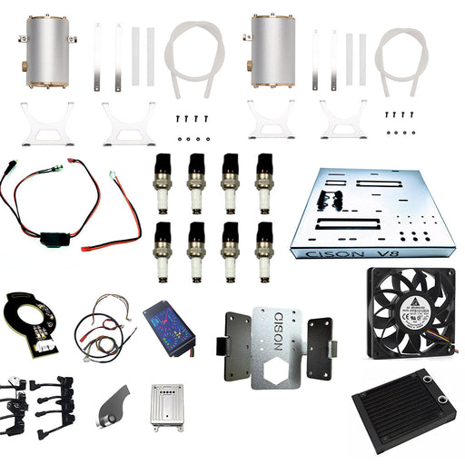 Water Cooling Starting Accessories Set &amp; MCU Ignition Kit &nbsp;for CISON LS-52 V8 Engine