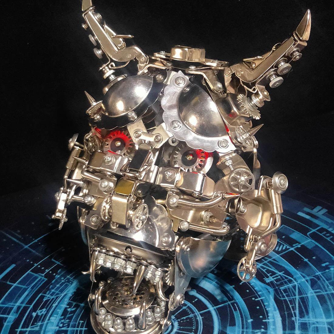 Hannya 3D DIY Mechanische Punk Japanische Ghast Maske Metall Montage Modell