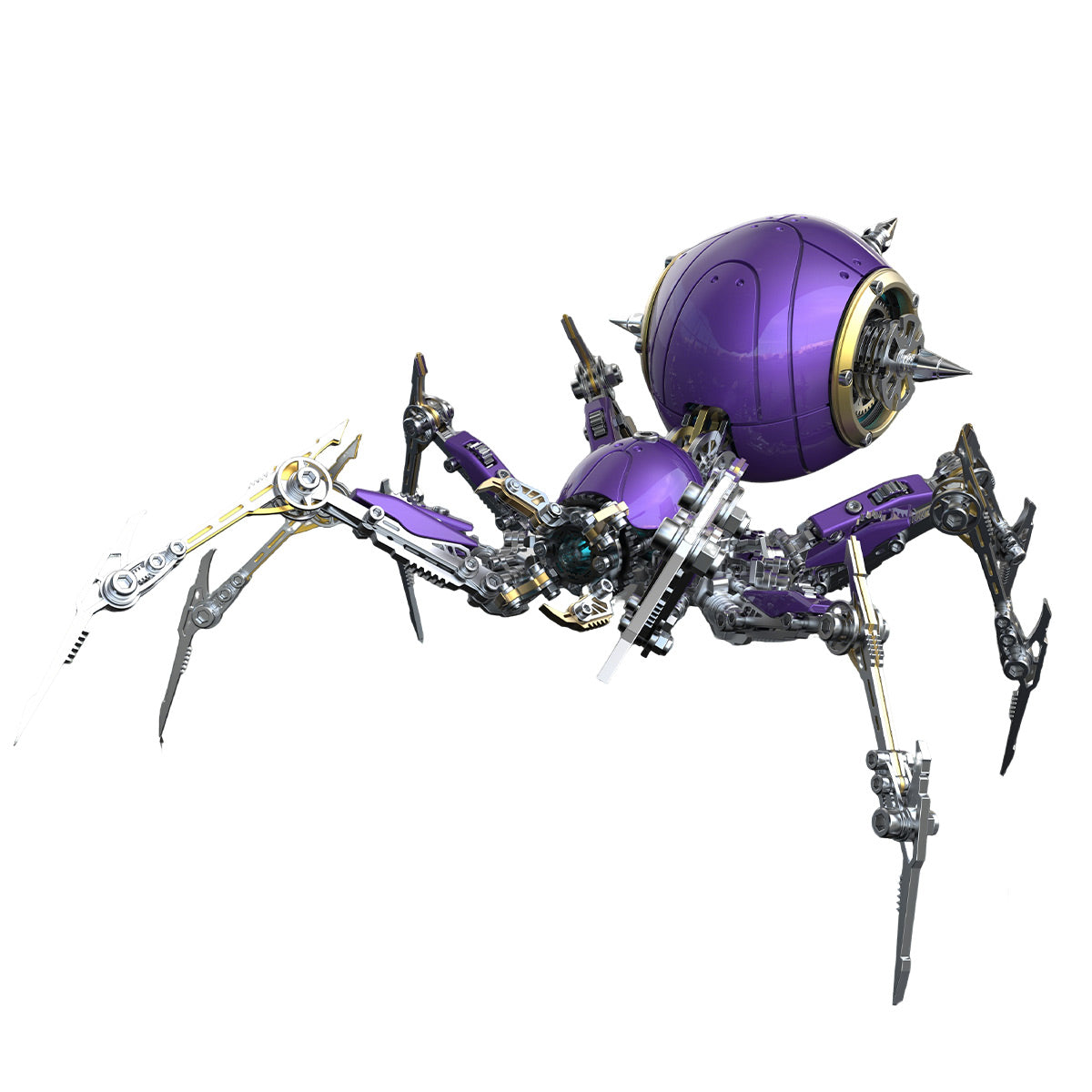 steampunk mechanical war spider 3d assembly model kit – build your own industrial arachnid artillery