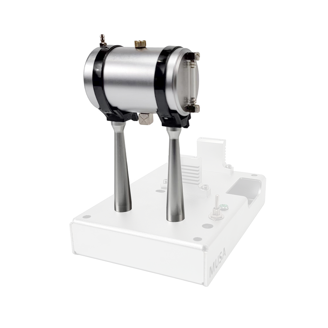 Metal Fuel Tank + Tank Stand for MUSA FV1A KW-OHV Engine Model (Silver ...