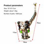 3D Metal DIY Mechanical Cobra Snake Model Realistic Mechanical Kit Creative Gift 1000PCS+ - EngineDIY